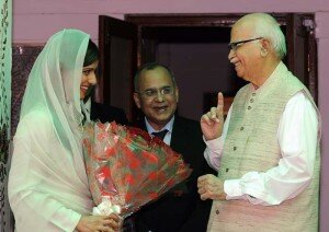 Hina Rabbani Khar with Advani