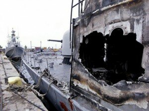 damages to ships at Tripoli Port